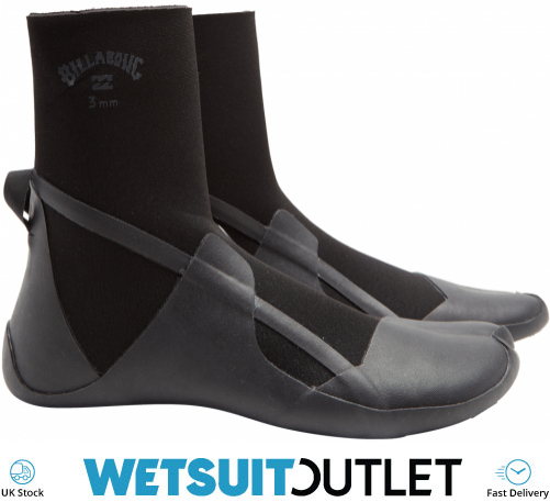 2024 Billabong Absolute 3mm Split Toe Wetsuit Boot ABYWW00109 - Black Hash